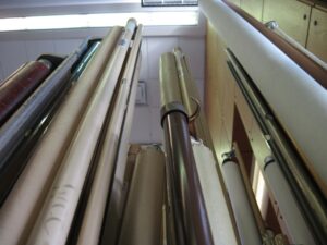 rolled up maps