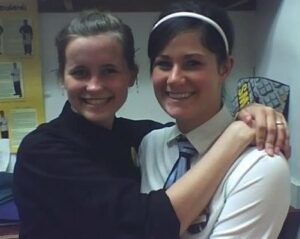 Emily Huntington (left) and co-worker Hayley Hanowell