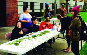 Whatcom's Programming and diversity Board Gave away douglas fir saplings for students to plant in celebration of Earth Day, April 22.